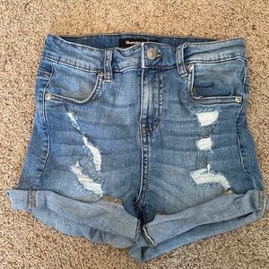 EUC Bluenotes Distressed Jean Shorts